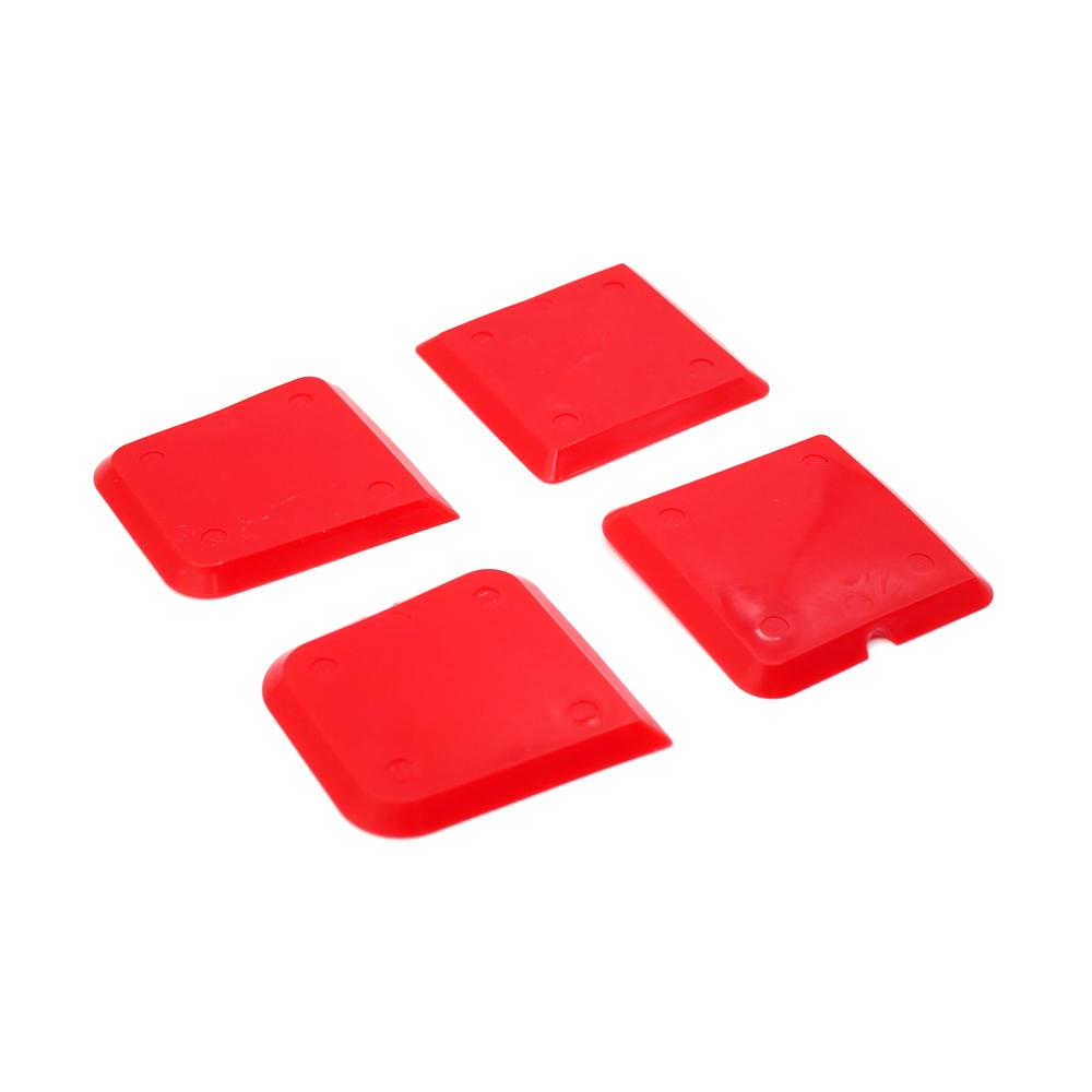 Red 4pcs Silicone Caulk Remover Tool Sealant Finishing Tool Grout Scrapers