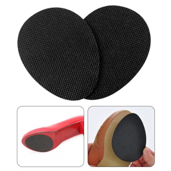 1 Pair Sole Pads 1.5mm Thickness Wear-resistant Self-Adhesive Anti-slip Rubber Shoes Sole Grips for Women