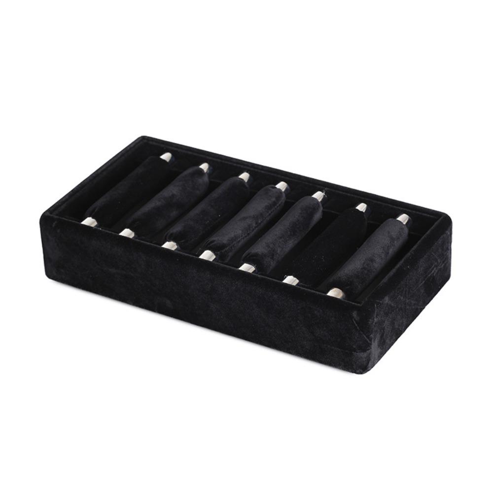 Large Capacity Velvet Jewelry Box Hoop Earrings Ring Bearer Holder Rings Storage Tray  Gifts
