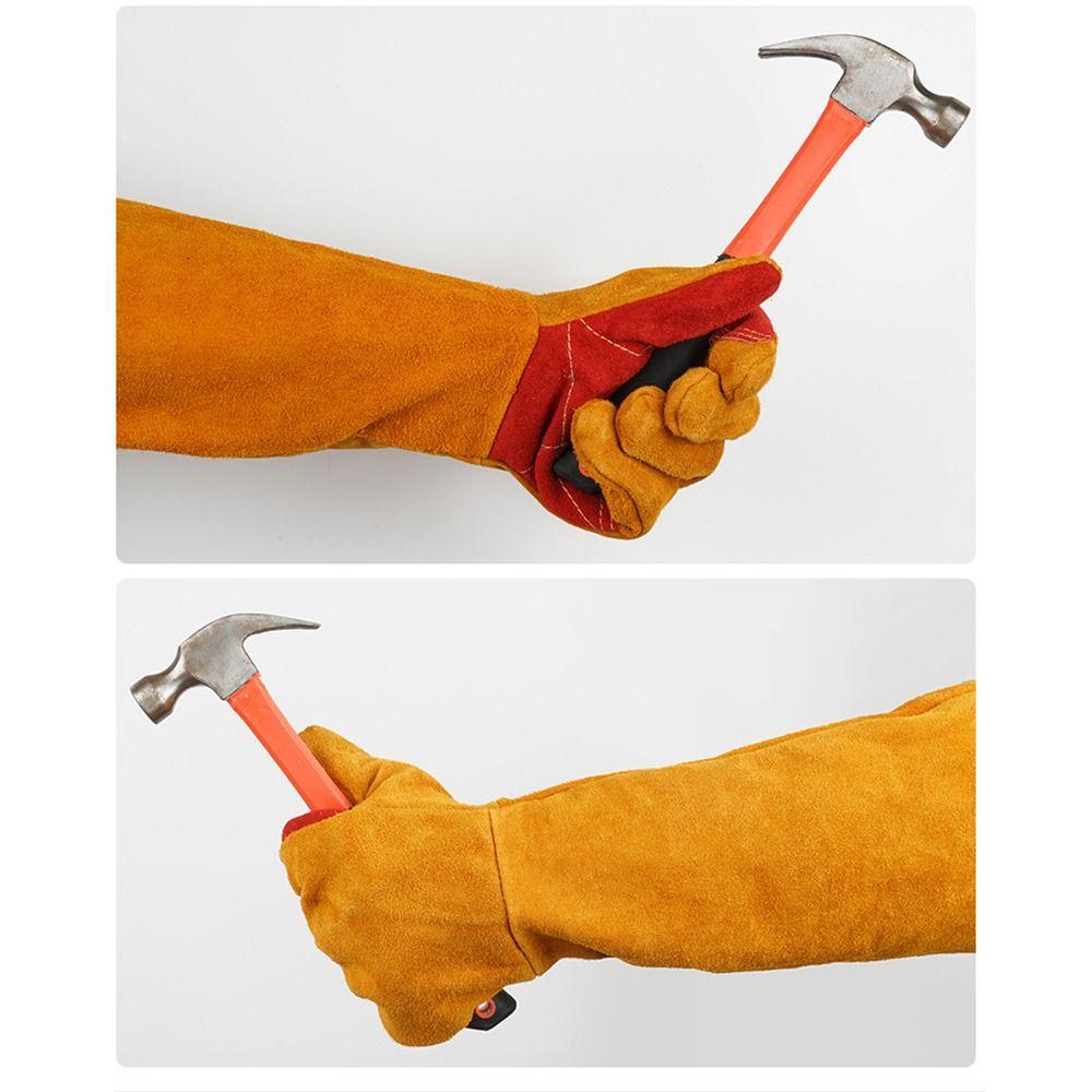 Comfortable Work Safety Gloves Flexible Long Sleeves Barbecue Gloves Outdoor Welding Gloves Farms
