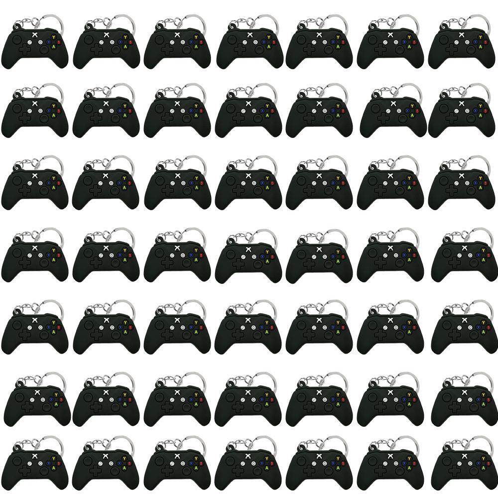 50PCS Keychain for Boys Men Gamepad Keyring Joystick Game Controller Key Accessories fit Handbag Key Pendant Friends Key Gifts
