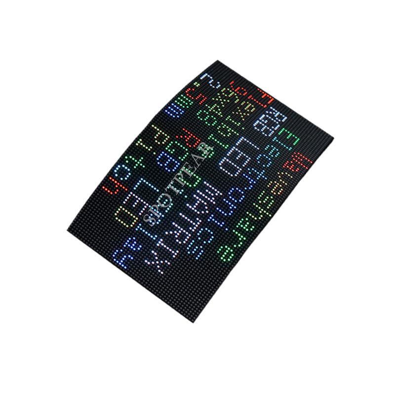 Flexible RGB LED Dot Matrix Display: Full-Color, Adjustable Brightness, Bendable, Supports Cascading