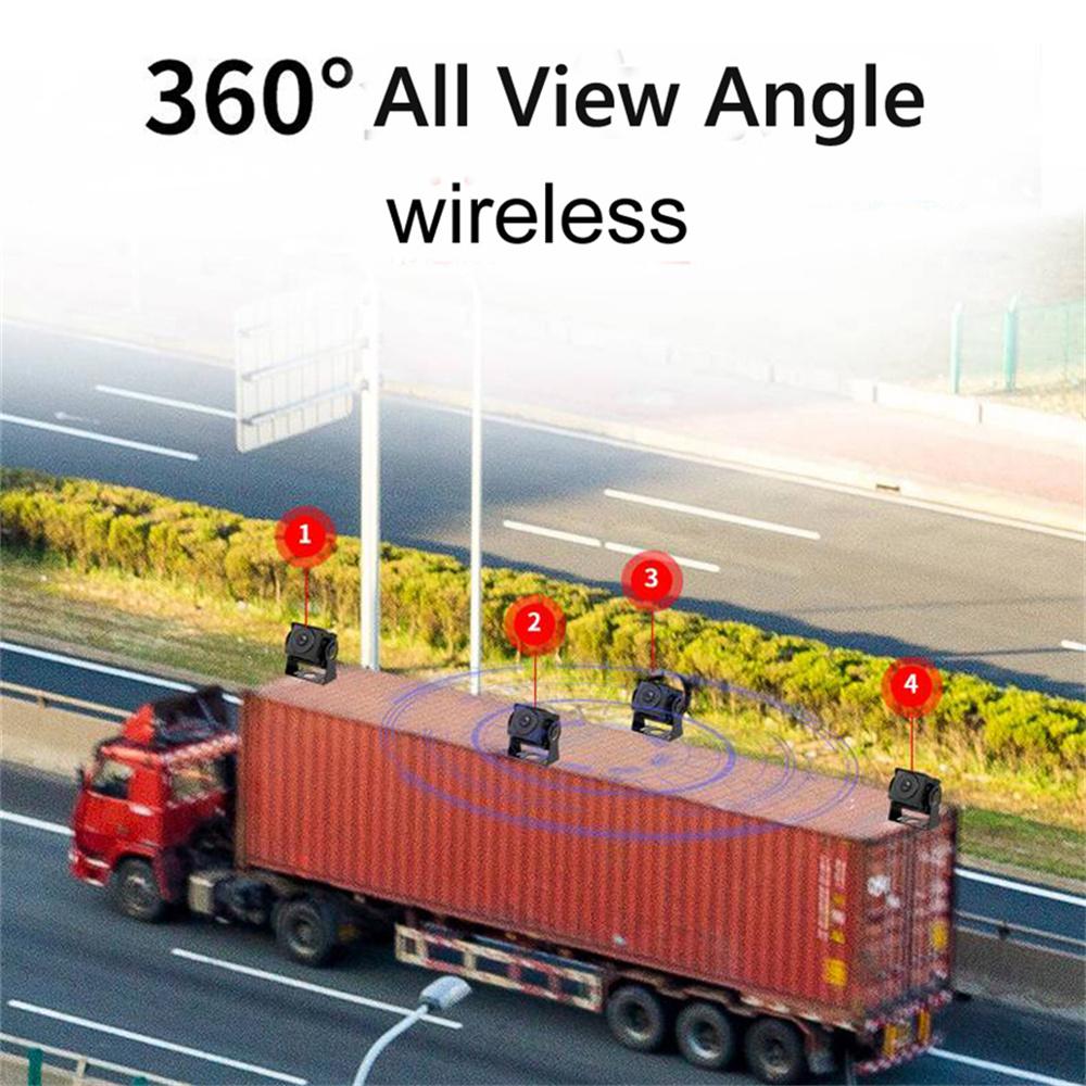Truck DVR Wireless Dash Camera 7" Monitor Rear View System For Parking Rearview