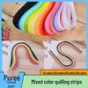 Mixed Color Quilling Set: 24, 26, 36, 50 Color Paper Strips for Crafting