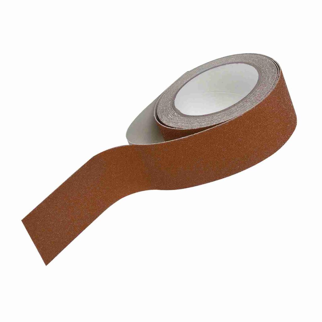 Buntes 5M*5cm PVC Anti-Rutsch Klebeband für Treppenstufen, Boden, Sicherheit, Dekoration (Braun)