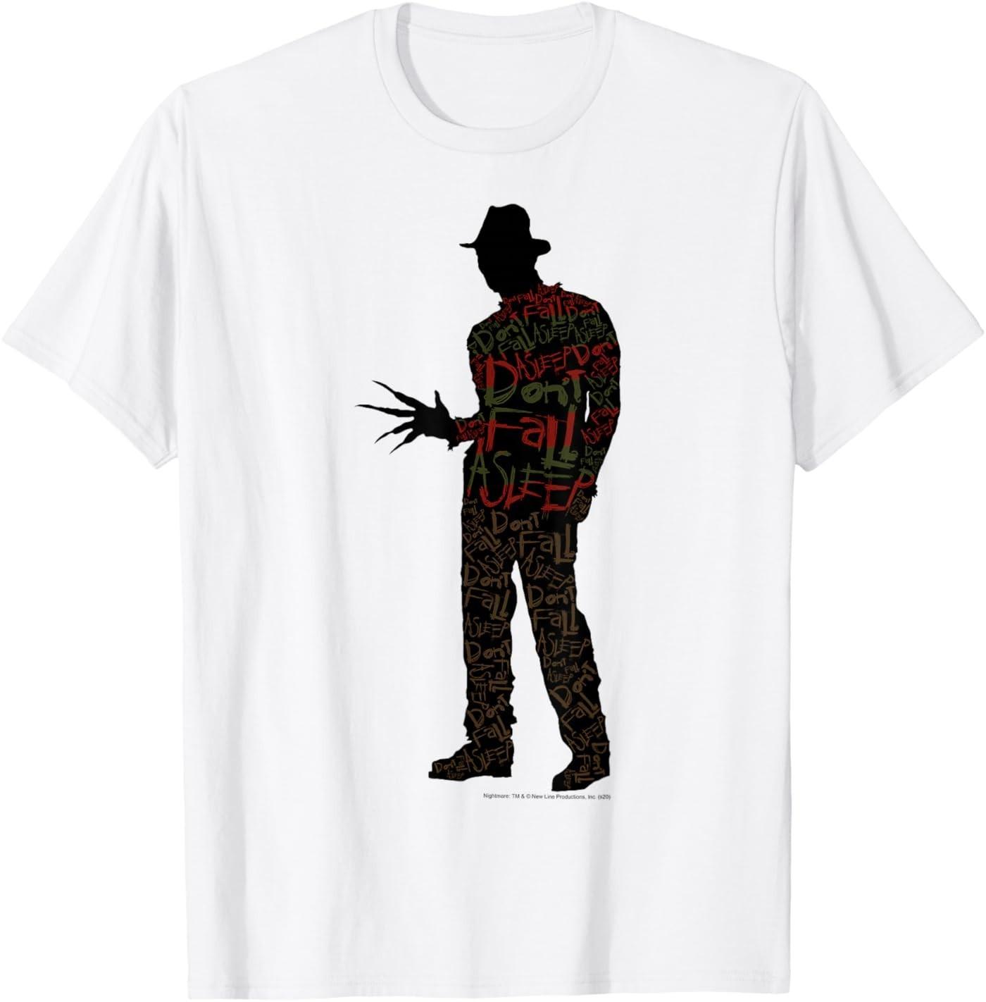 A Nightmare On Elm Street Freddy Silhouette Fill T-Shirt S разноцветный