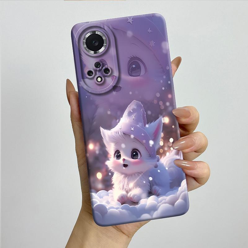 For Huawei Nova 9 / Honor 50 Phone Case NAM-LX9 NTH-NX9 Soft Silicone Sweet Painted Protective Back Cover Cute Printed Casing
