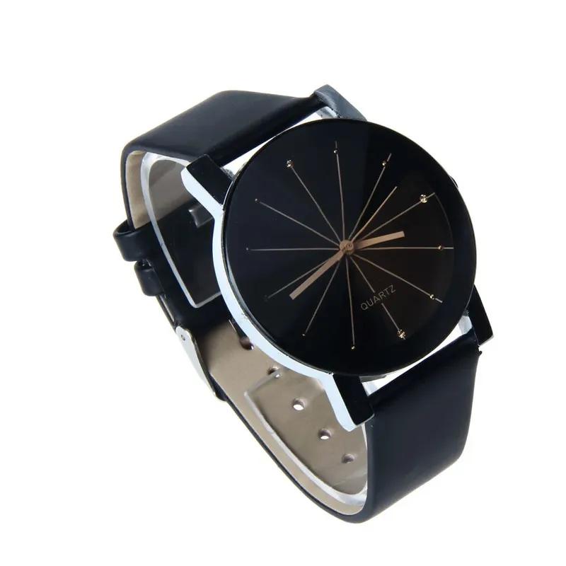Top Style Fashion Women Watch Luxury Leather Band Analog Quartz Wristwatch Ladies Watchs Black Clock Reloj De Mujer