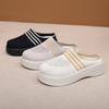 Schuhe Damen Sommer atmungsaktiv Halbslipper Damenschuhe neu lässig weichsohlig Meshstoffschuhe lässig rutschfest ein Pedal