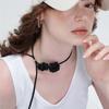 NOISCHE N fleur Necklace _ BLACK