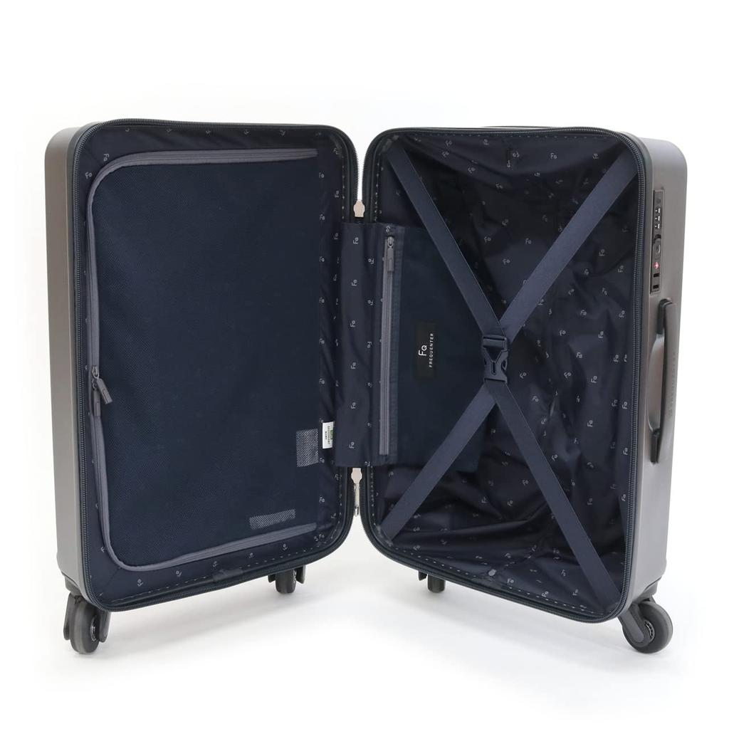 Koffer Nächte LIEVE 48cm TSA Schloss 4 Rollen Leise [Frequenter] 1-3 Handgepäck 1-250 (DUNKELGRAU)