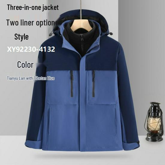 

Men s & Women s Storm Jacket with Removable Silver Fox Fleece and Waterproof Layer 4XL
