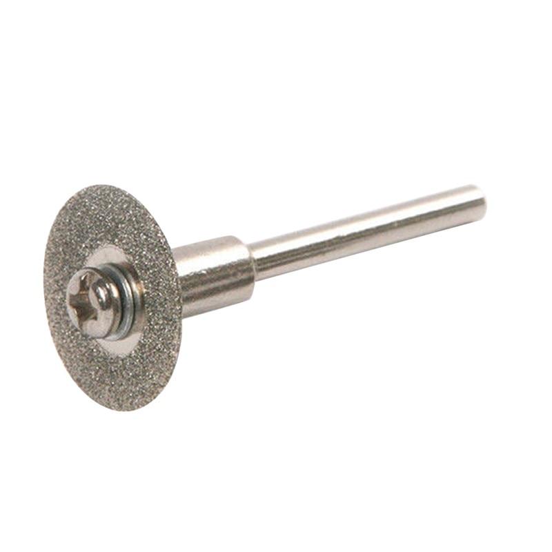 1pcs 22mm Emery Diamond Cutting Blades Drill Bit+1 Mandrel for Dremel