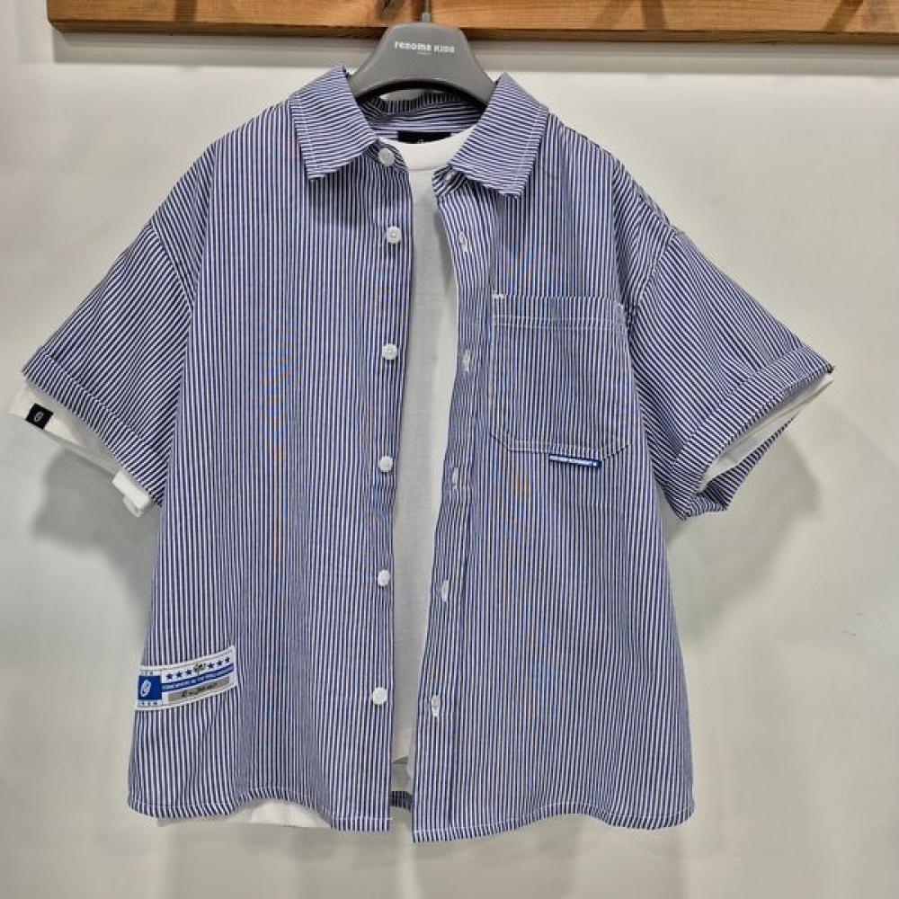

[renoma Kids] Футболка Alten U jUnior, выпускной, фото, дети, начальная школа, мальчики, рубашка с коротким рукавом, одежда для учеников средней школы U2421b300 blue 13/150