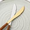 6/30Pcs Imitation Wooden Handle Cutlery Set Knife Cake Fork Coffee Spoons Tableware Stainless Steel Dinnerware Western Flatware