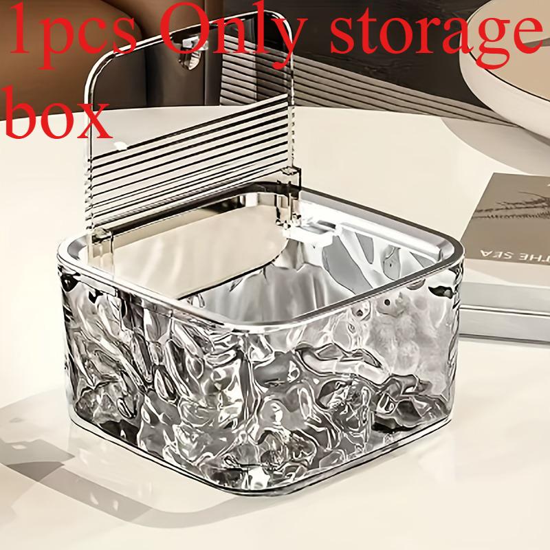 1/2pcs Hair Accessories Storage Box Desktop Transparent Storage Box Multifunctional Storage Box Jewelry Storage Box