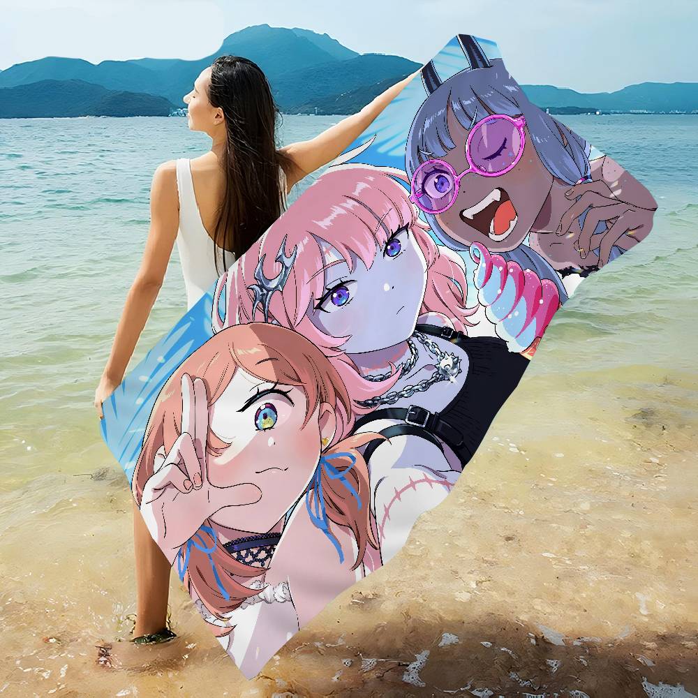 D-Devils Candy Cartoon anime Microfiber Beach Towel Absorbent Quick dry Soft Yoga Swimming Resort Mountain Climbing Towel