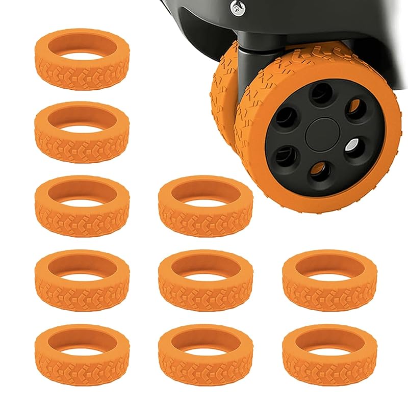 

suitcase caster cover silicon set of 10 carry case wheel cover carry bag tire cover caster wheel cover Quiet luggage wheel protector tire socks