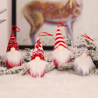 Knitted Wool Forest Man Christmas Tree Pendant - Faceless Doll Decoration