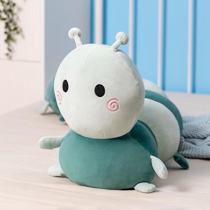 Pink Moth Caterpillar Plush For Girls Bed Sleep Comfort And Birthday Gift
