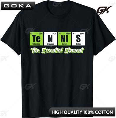 Tennis  The Essential Element  Funny Love Tennis TShirt  Unisex Clothes Tops Streetwear Graphic T Shirts Camisetas