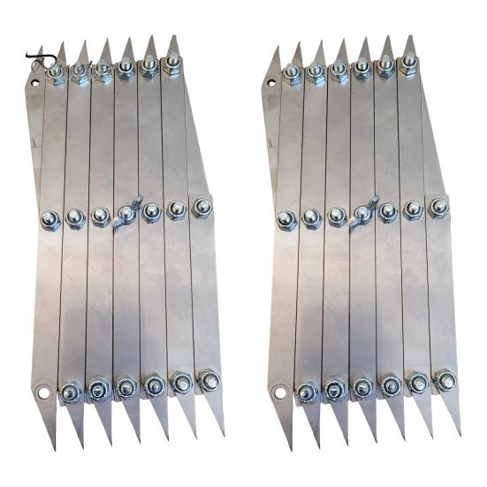 1/2Pcs 7 Point Woodworking Center Finder Marking Tools Sturdy Construction User-Friendly Design High Accuracy Equal Spacing Layout Tools
