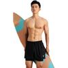 Peak Solid Color Training Lace-Up Mid-Rise Simple Versatile Swimming Exercise Comfortable Casual Shorts Men Shorts Black PEAK-YS03110