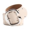 Double Row Rivets Studded Waist Belt PU Leather Waistband Punk Waiststrap Corset Belt for Women Girl Daily Outfit