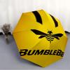 1PC Bumblebee Logo Automatic Open/Close, 8-Rib Durable Frame Compact Travel Umbrella for Men & Women S1222078