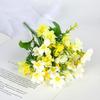 4 ks Simulační rostlina Hedvábná Skákavá orchidej Chryzantéma Kytice Domácí dekorace Umělá květina Hotelová svatební dekorace Malá kopretina