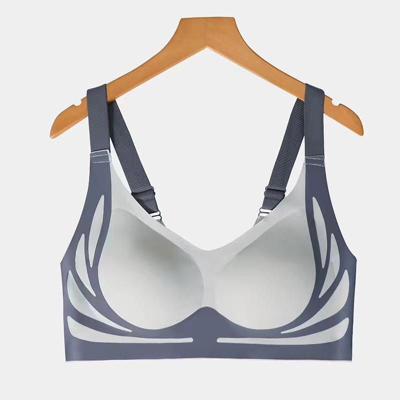 Women's Lifting and Side Breast Light Luxury Bra Skin-friendly Breathable Comfortable Seamless Gathering No Steel Ring Underwear