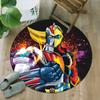 1pc UFO Robot Grendizer5 Print Round Carpet Chair Round Carpet Suitable for Bedroom Living Room Home Decorative Carpet