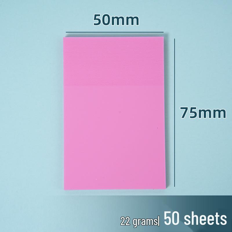 Transparent Colored PET Sticky Notes - Reusable, See-Through, Fluorescent Index Stickers