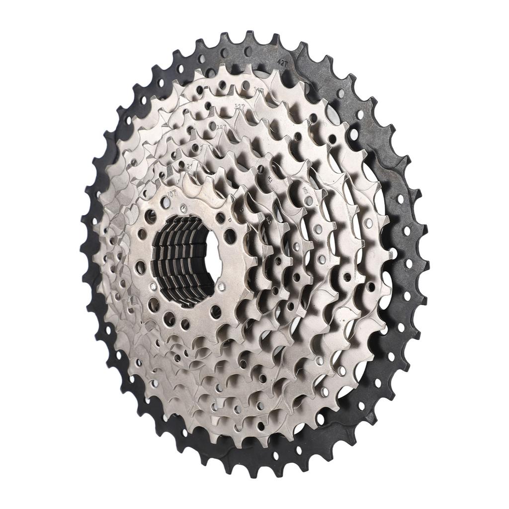 9 Speed 14‑42T Freewheel 9 Speed Cassette Aluminum Alloy Bike Freewheel for Electric Bike Moped