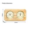 High Execution Wooden Sauna Gauge Mechanical Design No Battery Required