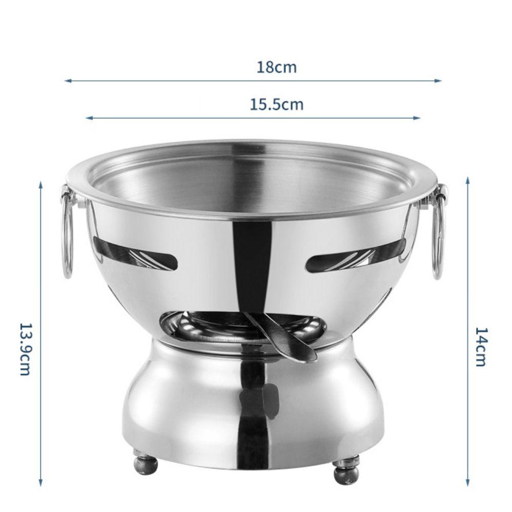 Portable Single Person Hotpot Stainless Steel Cooking Pot Easy To Clean Chinese Hot Pots  Picnic