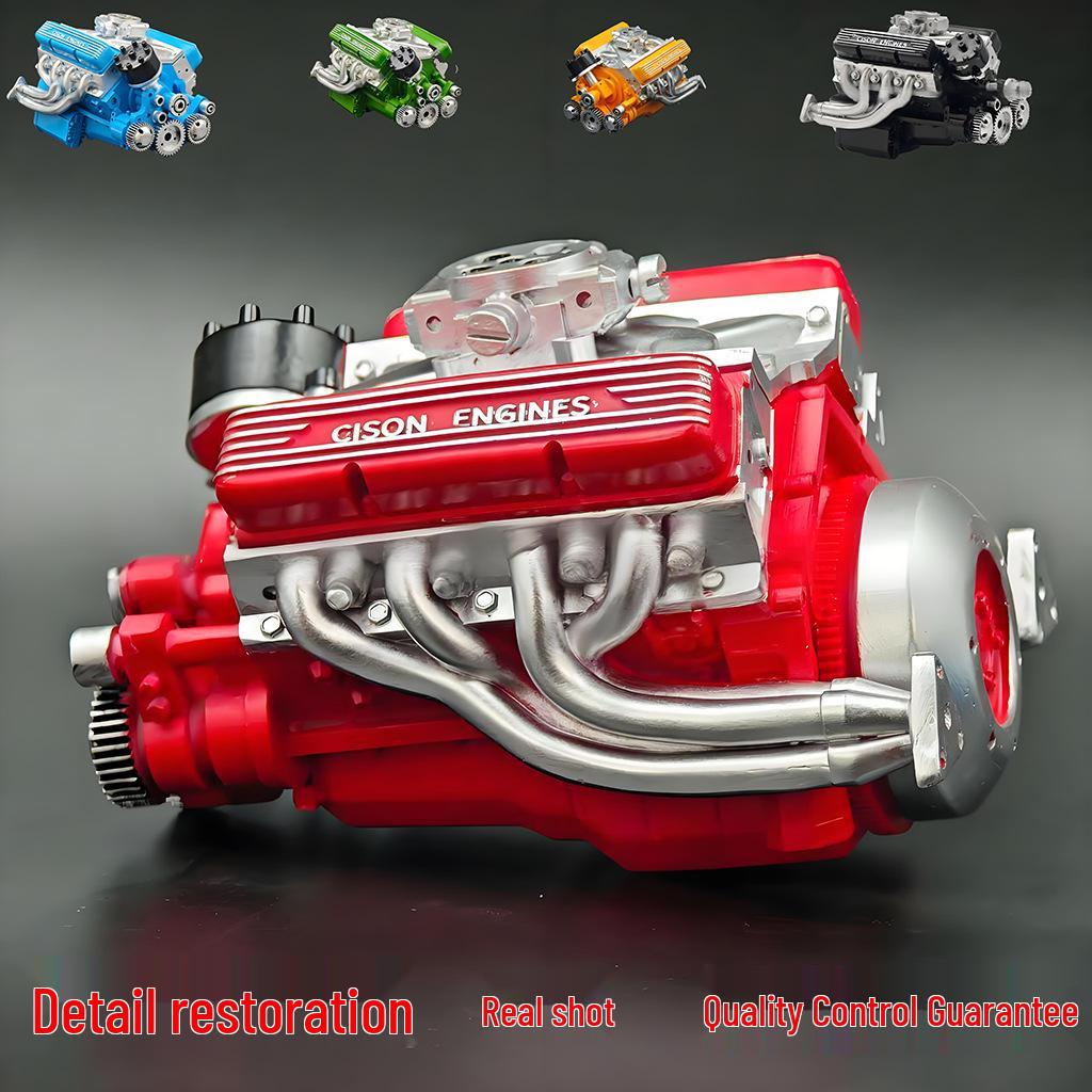 Cross V8 Engine Ornament Kit: High-End Resin Craft