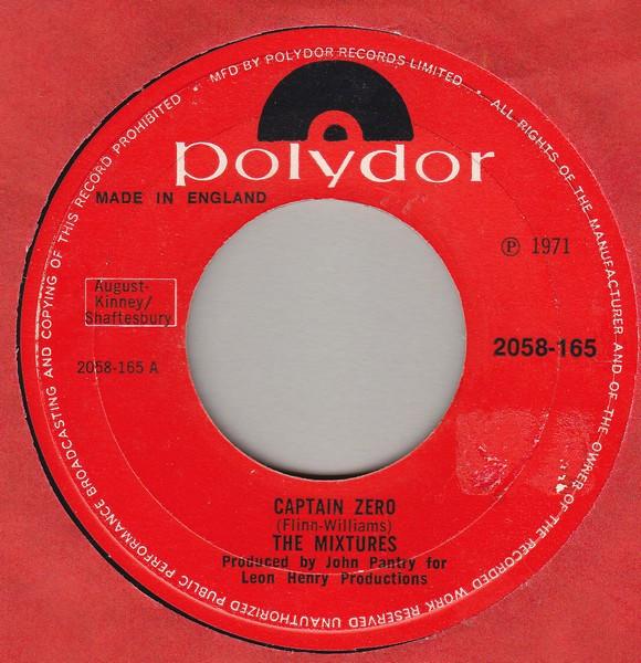 

7inch Record MIXTURES Captain Zero 2058165 Polydor 1971 UK Pop Used