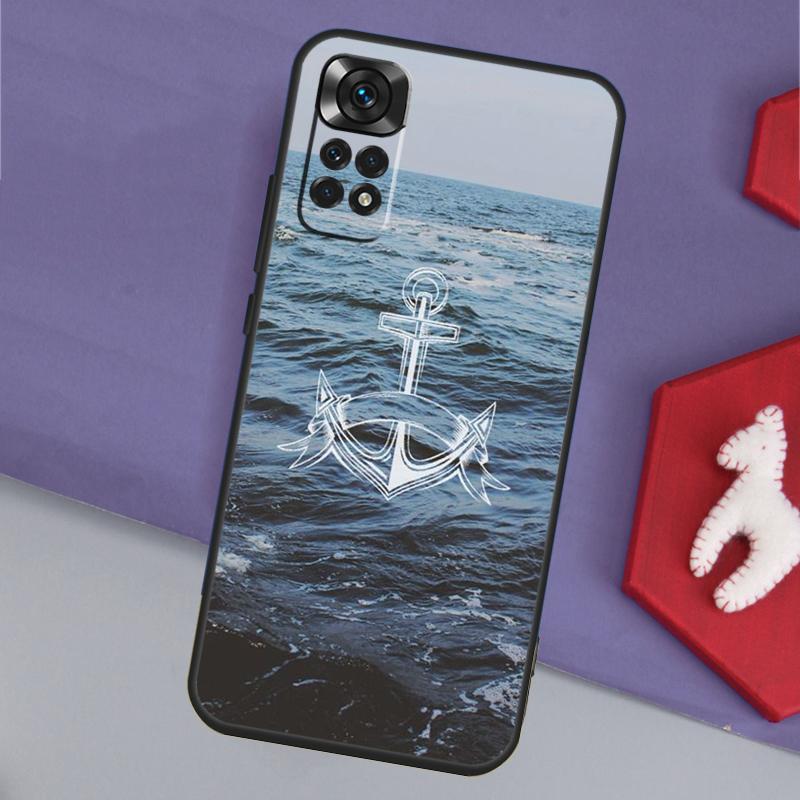Anchor Sea Beach Funda For Xiaomi Redmi Note 14 13 Pro 12 11 9 10 9S 10S 11S 12S Redmi 14C 10C 12C 13C Case