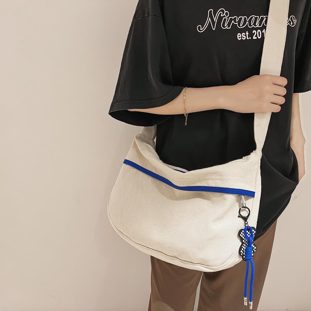 Versatile women's shoulder bag, new simple student class bag, large-capacity commuter messenger bag, male