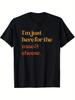 Funny I Just Came To Thanksgiving Print T-shirt for Men