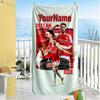 Arsenal Customize Text Beach Towel High Absorbency & Quick-Dry Portable for SwimmingBeachCamping Travel Beach AccessoriesGym