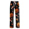 Women's Halloween Print Drawstring Pajama Pants - Soft Casual Sleep Pants with Fun Printed Pattern, Comfy Bottoms for Women, Relaxed Fit