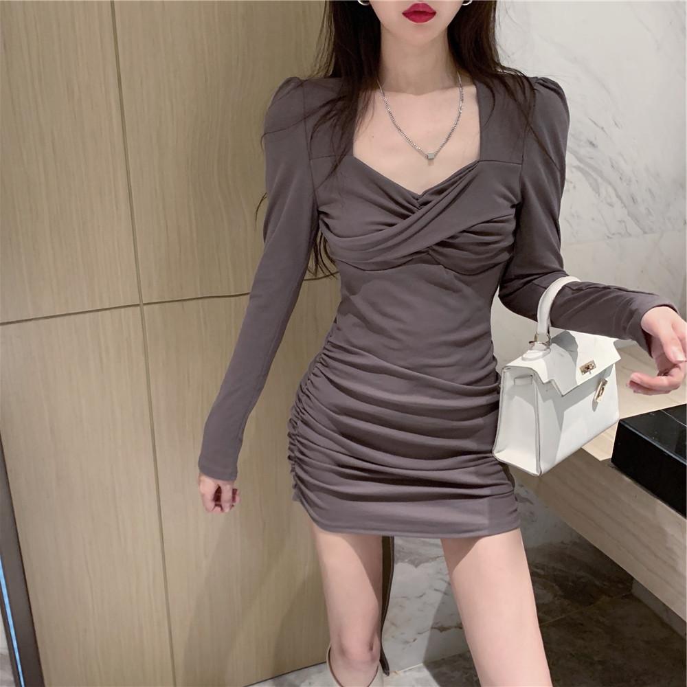 

Spice girl dress spring royal sister light mature style new hip skirt high sense commuter women s temperament thin skirt S чёрный