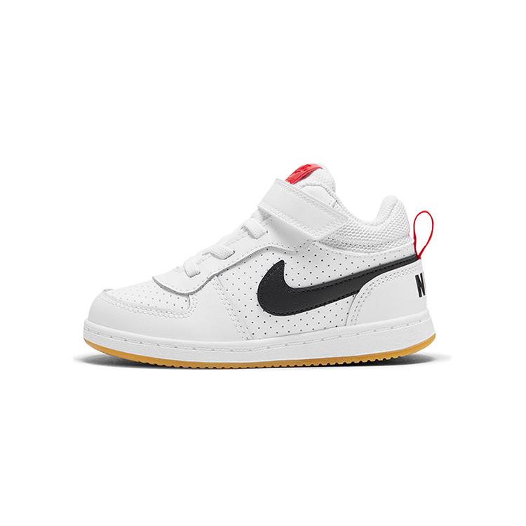 

Nike Court Borough Mid 2 Low top Toddler Shoes White Black Infant And Toddler 870027-107 23.5