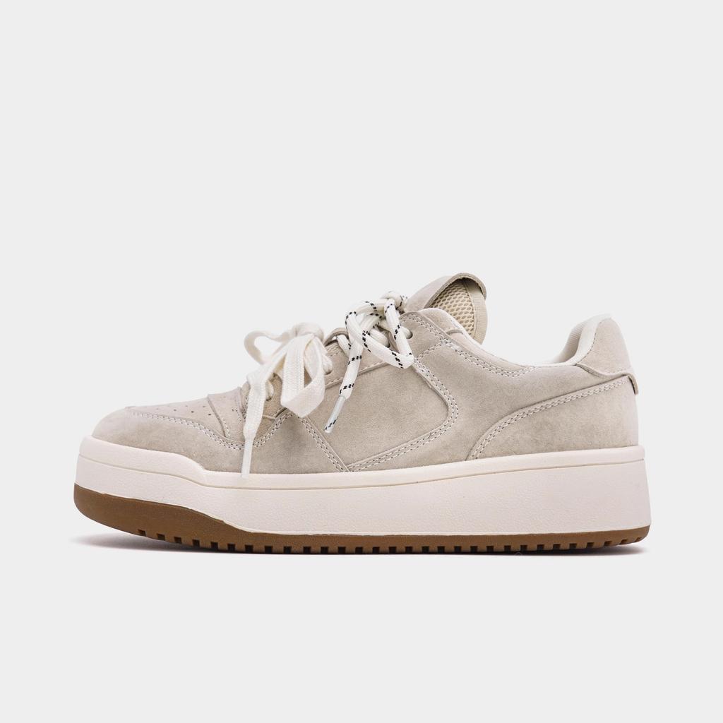 Soft leather versatile board shoes women's 2025 new popular spring and autumn heightening platform muffin shoes casual sports shoes