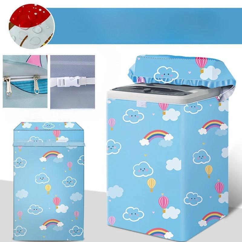 Capa para Máquina de Lavar com Abertura Superior, Capa Impermeável e Protetora Solar, Capa Protetora contra Pó, Pano de Cobertura Isolante Térmico Totalmente Automático