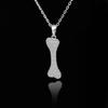 Wang Yibo Inspired S925 Silver Diamond Bone Necklace - Luxurious Unisex Pendant