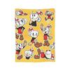 Cupheads And Mugman Blankets Flannel Game Lightweight Thin Throw Blankets for Bed Bedroom Quilt