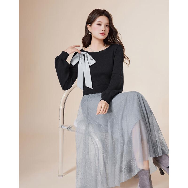 IEF French Style Elegant A-Line Midi Dress